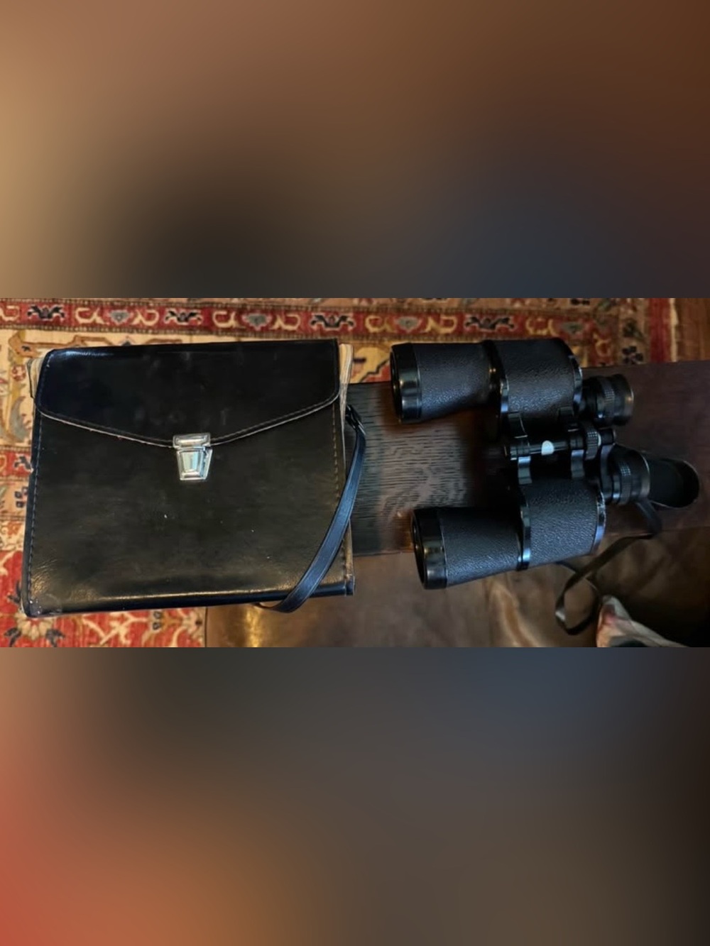 Vintage Sears Model 2531 10x50
Extra Wide Angle binoculars fully amber coated